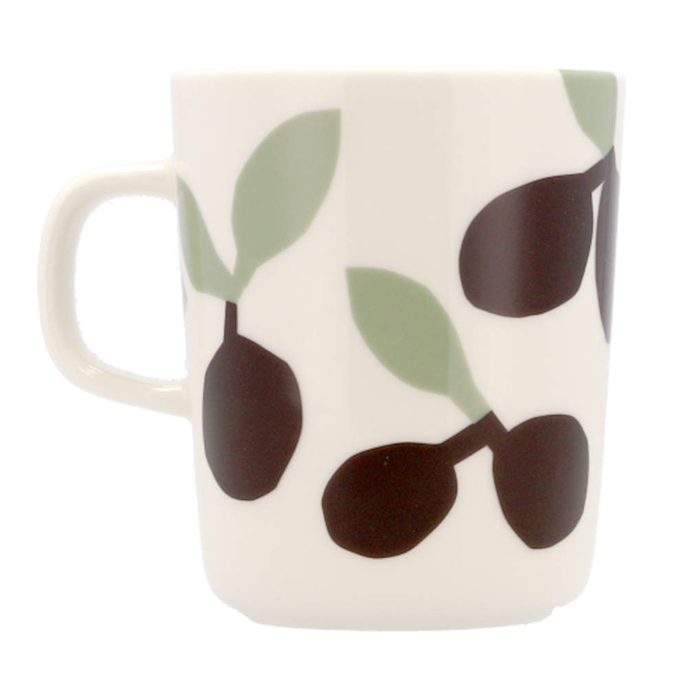 Marimekko マリメッコ Omppo オンッポ マグ マグカップ 250ml ホワイト×セージ×ブラックブラウン