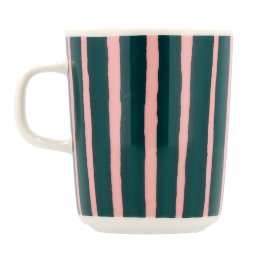 Marimekko マリメッコ Piccolo ピッコロ マグ マグカップ 250ml ピンク×ダークグリーン