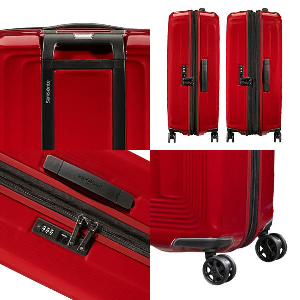 Samsonite スーツケース Nuon Spinner ヌオン スピナー 69cm EXP メタリックレッド 134400-1544