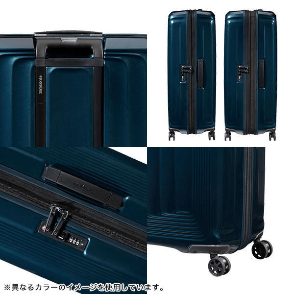 Samsonite スーツケース Nuon Spinner ヌオン スピナー 81cm EXP マットシルバー 134403-4052【他商品と同時購入不可】