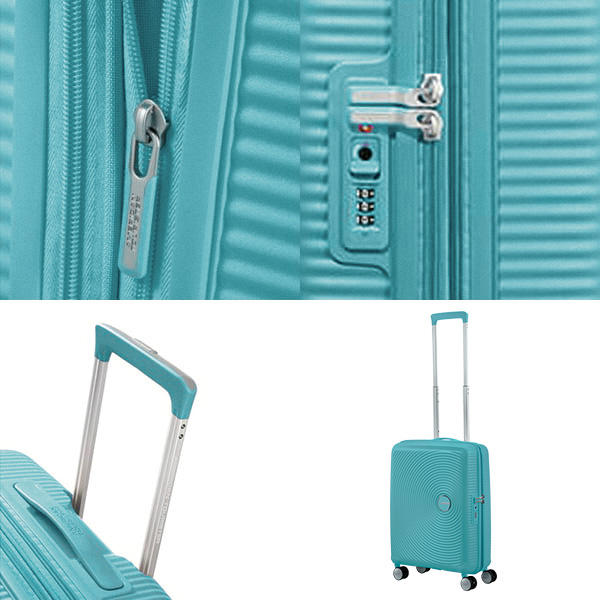 Samsonite スーツケース American Tourister Soundbox アメリカンツーリスター サウンドボックス 55cm EXP ターコイズトニック 88472-A066