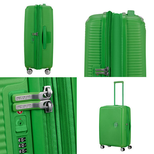 Samsonite スーツケース American Tourister Soundbox アメリカンツーリスター サウンドボックス 67cm EXP グラスグリーン 88473-1385