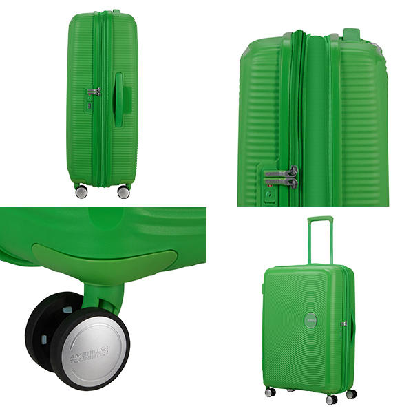 Samsonite スーツケース American Tourister Soundbox アメリカンツーリスター サウンドボックス 77cm EXP グラスグリーン 88474-1385【他商品と同時購入不可】