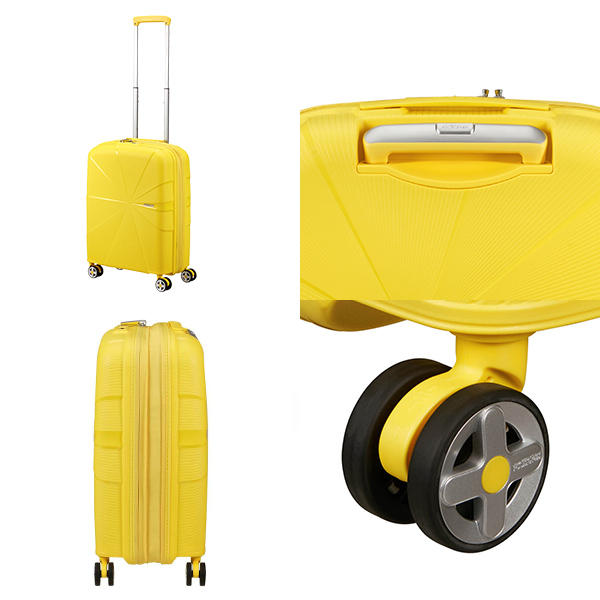 Samsonite スーツケース American Tourister STARVIBE Spinner アメリカンツーリスター スターバイブ スピナー 55cm EXP エレクトリックレモン 146370-A031