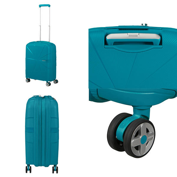 Samsonite スーツケース American Tourister STARVIBE Spinner アメリカンツーリスター スターバイブ スピナー 55cm EXP ベルディグリ 146370-A029