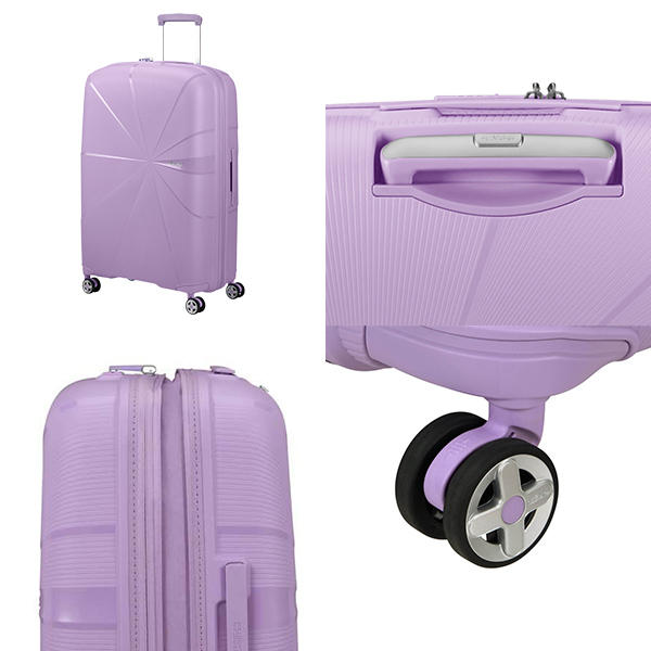 Samsonite スーツケース American Tourister STARVIBE Spinner アメリカンツーリスター スターバイブ スピナー 77cm EXP デジタルラベンダー 146372-A035【他商品と同時購入不可】