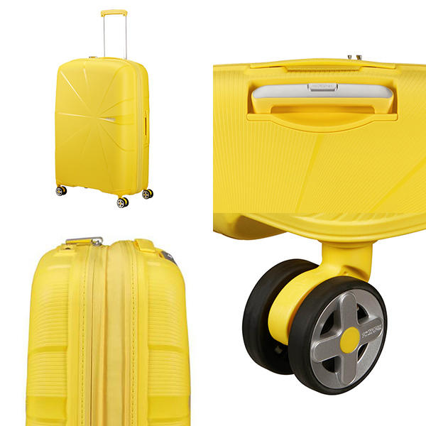 Samsonite スーツケース American Tourister STARVIBE Spinner アメリカンツーリスター スターバイブ スピナー 77cm EXP エレクトリックレモン 146372-A031【他商品と同時購入不可】