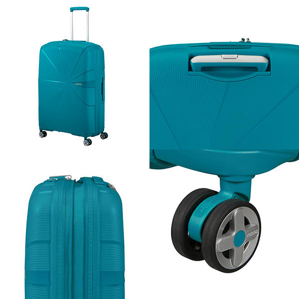 Samsonite スーツケース American Tourister STARVIBE Spinner アメリカンツーリスター スターバイブ スピナー 77cm EXP ベルディグリ 146372-A029【他商品と同時購入不可】