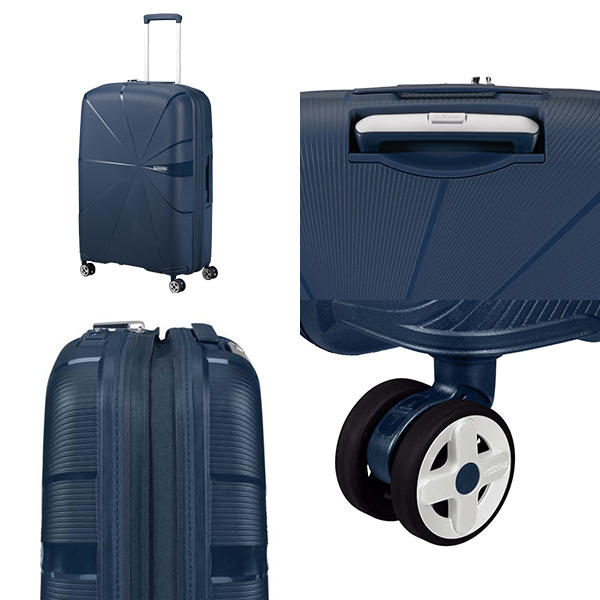 Samsonite スーツケース American Tourister STARVIBE Spinner アメリカンツーリスター スターバイブ スピナー 77cm EXP ネイビー 146372-1596【他商品と同時購入不可】