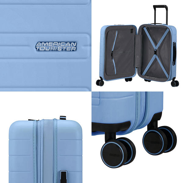 Samsonite スーツケース American Tourister NOVASTREAM Spinner アメリカンツーリスター ノヴァストリーム スピナー 55cm EXP パステルブルー 139275-8365