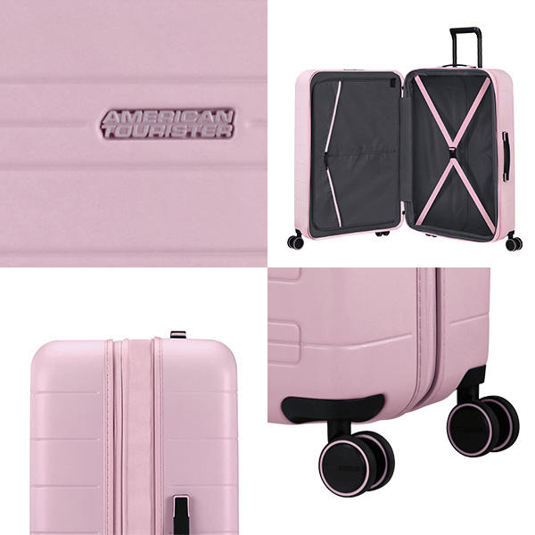 Samsonite スーツケース American Tourister NOVASTREAM Spinner アメリカンツーリスター ノヴァストリーム スピナー 77cm EXP ソフトピンク 139277-5103【他商品と同時購入不可】