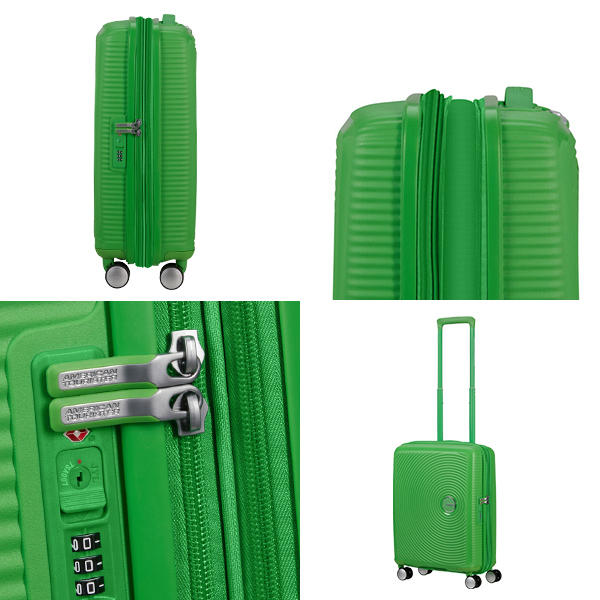 Samsonite スーツケース American Tourister Soundbox アメリカンツーリスター サウンドボックス 55cm EXP グラスグリーン 88472-1385