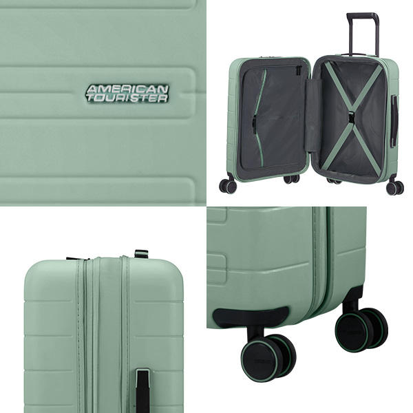 Samsonite スーツケース American Tourister NOVASTREAM Spinner アメリカンツーリスター ノヴァストリーム スピナー 55cm EXP ノマドグリーン 139275-E593