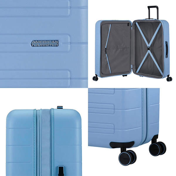 Samsonite スーツケース American Tourister NOVASTREAM Spinner アメリカンツーリスター ノヴァストリーム スピナー 77cm EXP パステルブルー 139277-8365【他商品と同時購入不可】