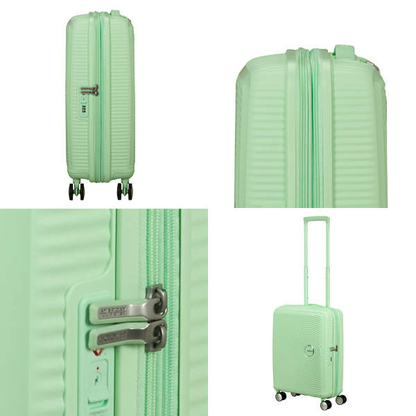 Samsonite スーツケース American Tourister Soundbox アメリカンツーリスター サウンドボックス 55cm EXP パステルグリーン 88472-1658