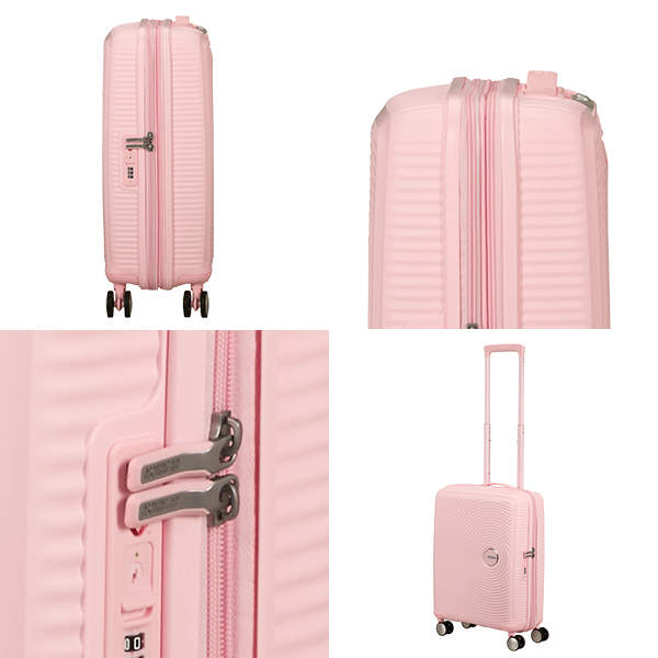 Samsonite スーツケース American Tourister Soundbox アメリカンツーリスター サウンドボックス 55cm EXP パステルピンク 88472-8959