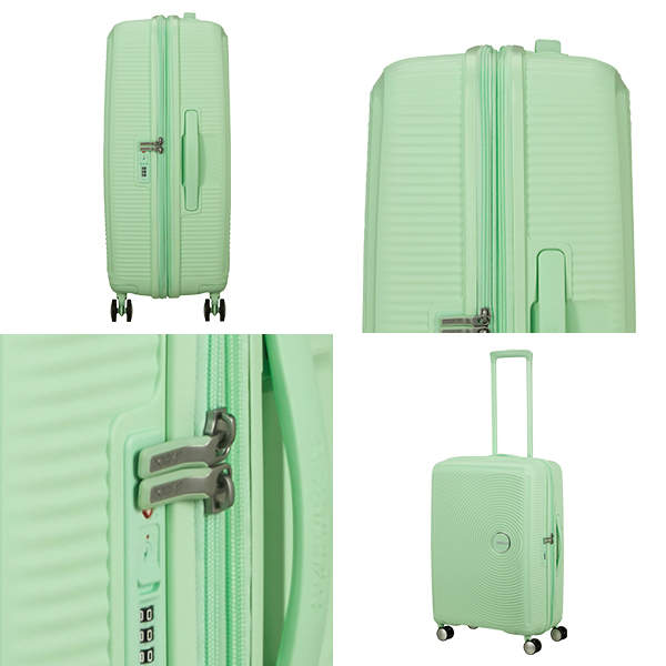 Samsonite スーツケース American Tourister Soundbox アメリカンツーリスター サウンドボックス 67cm EXP パステルグリーン 88473-1658