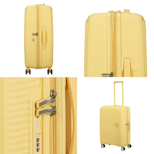 Samsonite スーツケース American Tourister Soundbox アメリカンツーリスター サウンドボックス 67cm EXP パステルイエロー 88473-1661