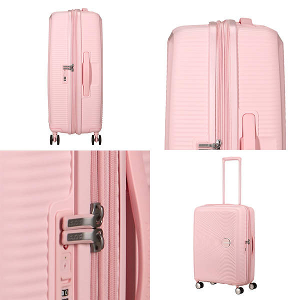 Samsonite スーツケース American Tourister Soundbox アメリカンツーリスター サウンドボックス 67cm EXP パステルピンク 88473-8959