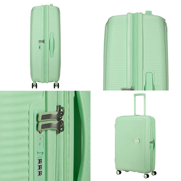 Samsonite スーツケース American Tourister Soundbox アメリカンツーリスター サウンドボックス 77cm EXP パステルグリーン 88474-1658【他商品と同時購入不可】