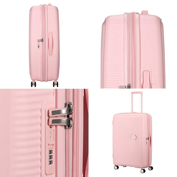 Samsonite スーツケース American Tourister Soundbox アメリカンツーリスター サウンドボックス 77cm EXP パステルピンク 88474-8959【他商品と同時購入不可】