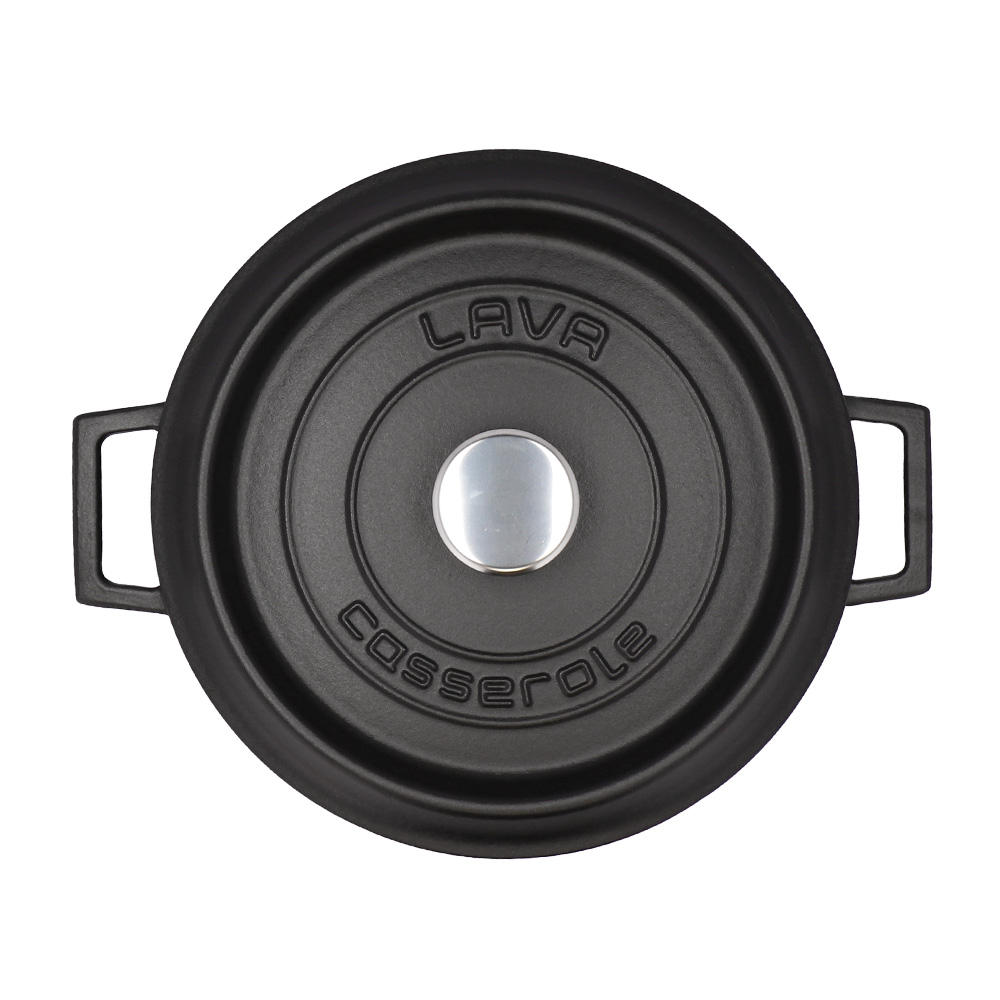 LAVA 鋳鉄ホーロー鍋 マルチキャセロール 28cm Matt Black LV0014