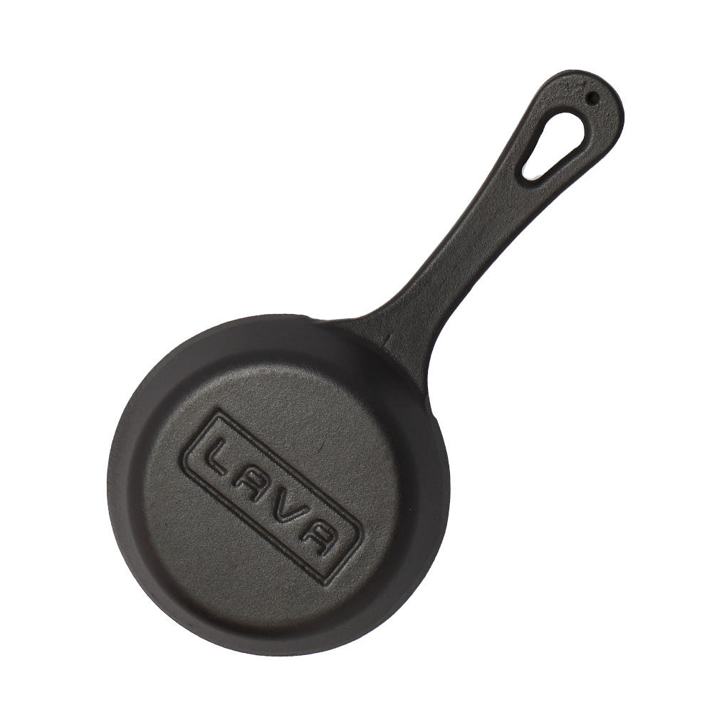 LAVA 鋳鉄ホーロー ラウンドスキレット 12cm ECO Black LV0016