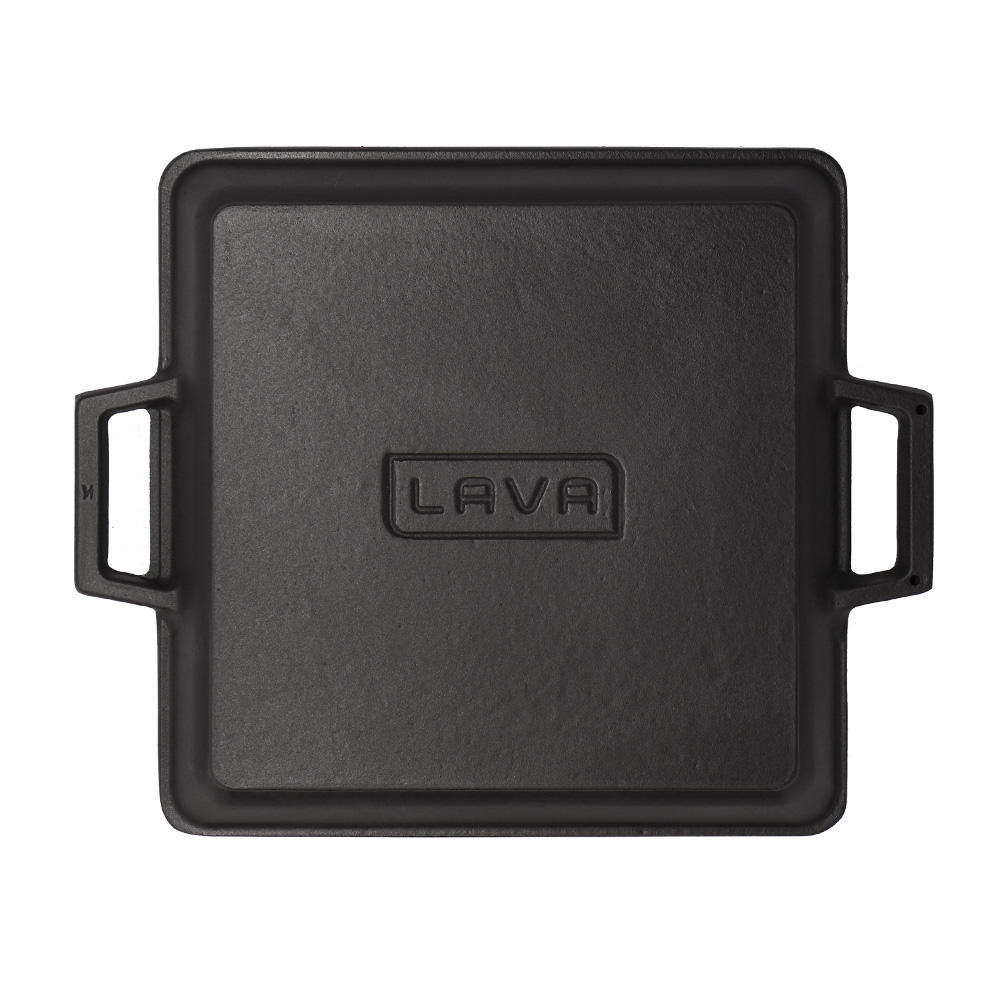 LAVA 鋳鉄ホーロー ロースターグリル 26cm ECO Black LV0045