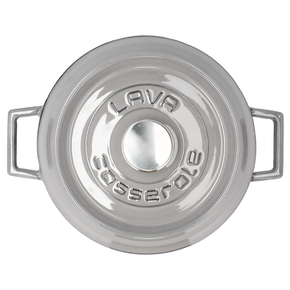 LAVA 鋳鉄ホーロー鍋 マルチキャセロール 24cm MAJOLICA GRAY LV0125
