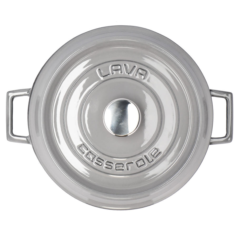 LAVA 鋳鉄ホーロー鍋 マルチキャセロール 28cm MAJOLICA GRAY LV0126