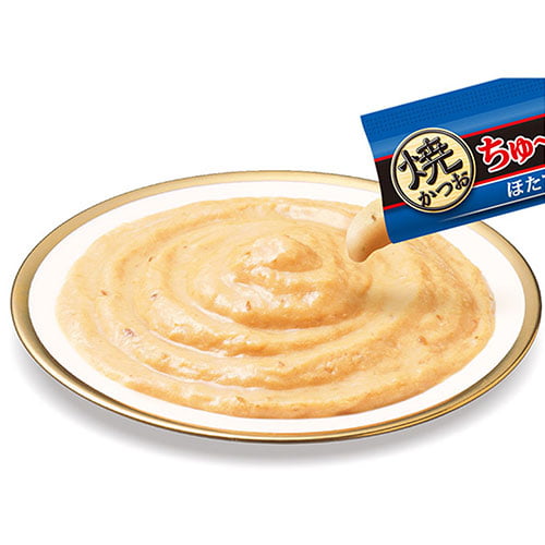 【ゆうパケット配送】いなば CIAO 焼かつお ちゅ～るタイプ ほたて味 4本×6個 SC-572【他商品と同時購入不可】