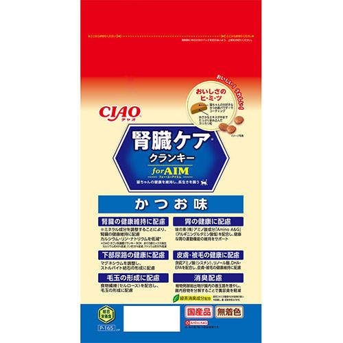 【ポイント10倍】いなば CIAO 腎臓ケアクランキー かつお味 4袋入 4個 P-165
