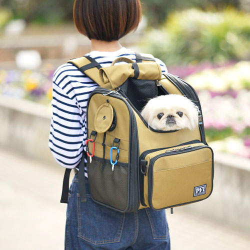 朝日加工 PFIキャリーバッグ カーキ コンパクト
