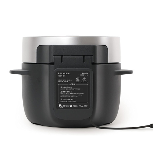 バルミューダ 電気炊飯器 3合炊き ブラック K03A-BK(ブラック): OA機器