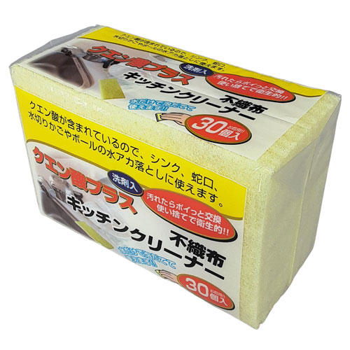 コーベック 使い捨て 不織布キッチンクリーナー クエン酸プラス 30枚入×10個