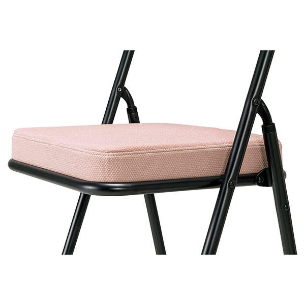 サンケイ 折りたたみハイチェア 厚張り 布張り 背合板色ブラウン グレー CF74-MY-PST-MGR