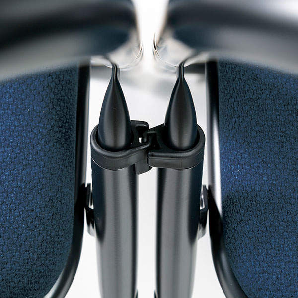 サンケイ 折りたたみ椅子 厚張り 布張り 連結可能 ブラックフレーム ダークグリーン SCF20-MYD-PST-MDG