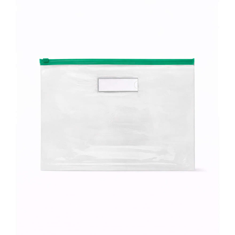 GRATES ファスナー付クリアーポーチ A4