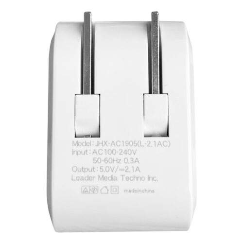 リーダーメディアテクノ LAZOS AC充電アダプター 2.1A USB-A 1ポート ホワイト L-2.1AC