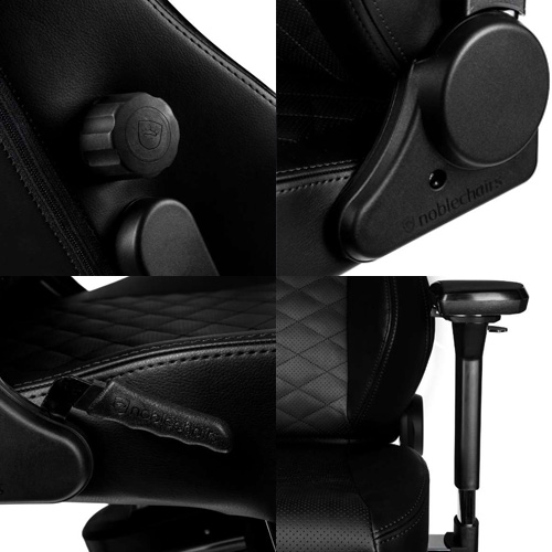 noblechairs ゲーミングチェア HERO ブラック NBL-HRO-PU-BLA-SGL