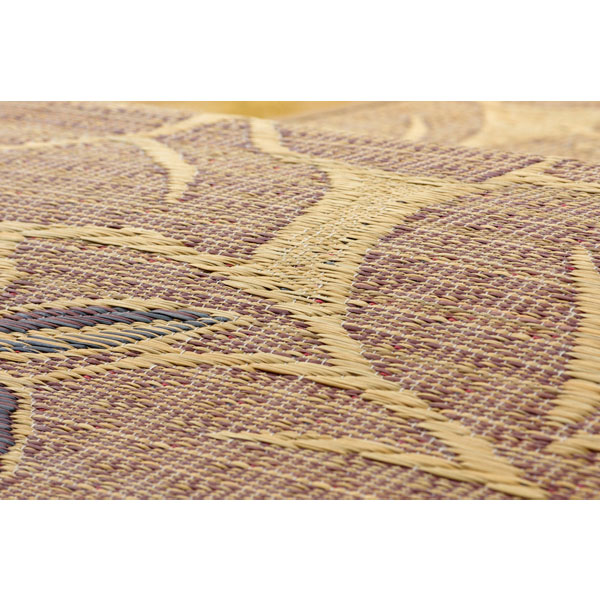 イケヒコ 純国産 い草玄関マット『Fなでしこ』 約60×90cm ベージュ
