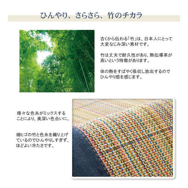 イケヒコ ふっくら竹マット DDXリオ 約70×120cm