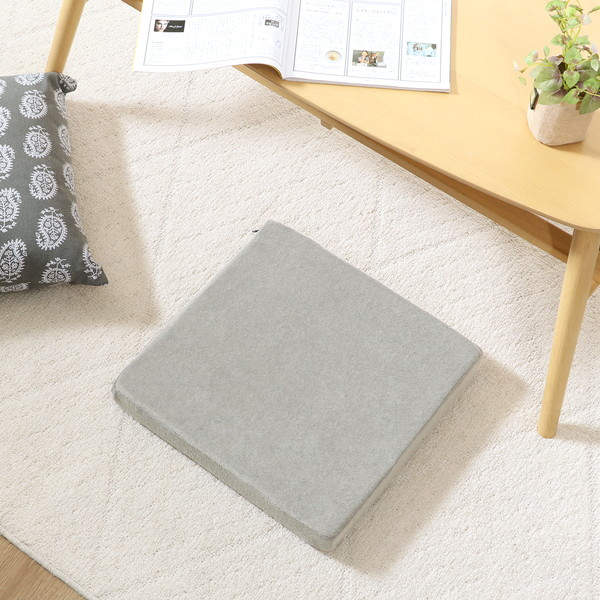 不二貿易 Foamy 低反発シートクッション 38×38cm グレー