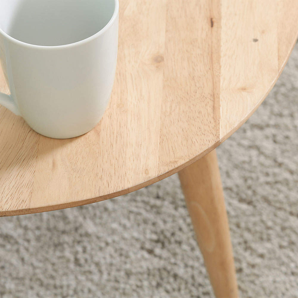 Natural Signature 天然木 センターテーブル MAME ビーンズ型 37003