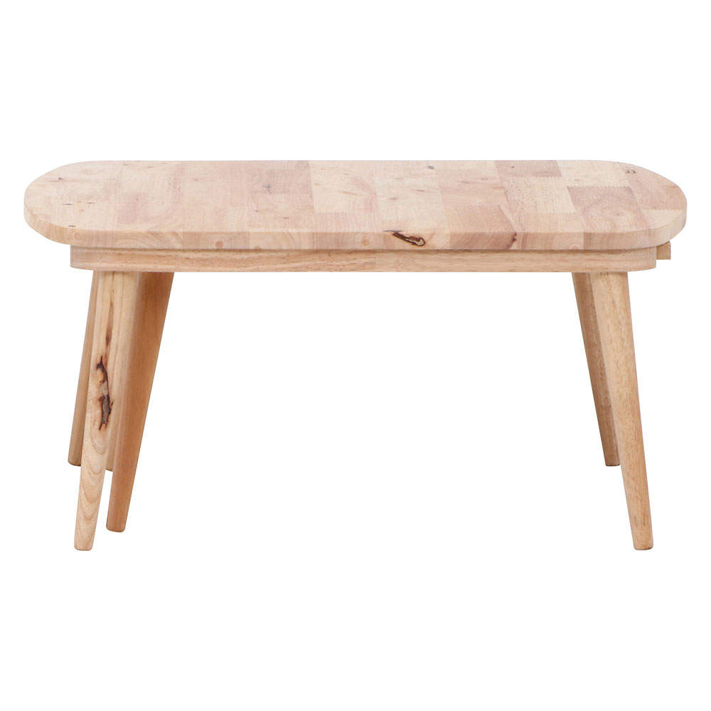 Natural Signature 天然木 センターテーブル SLIDE 幅70～120cm 伸縮式 37019