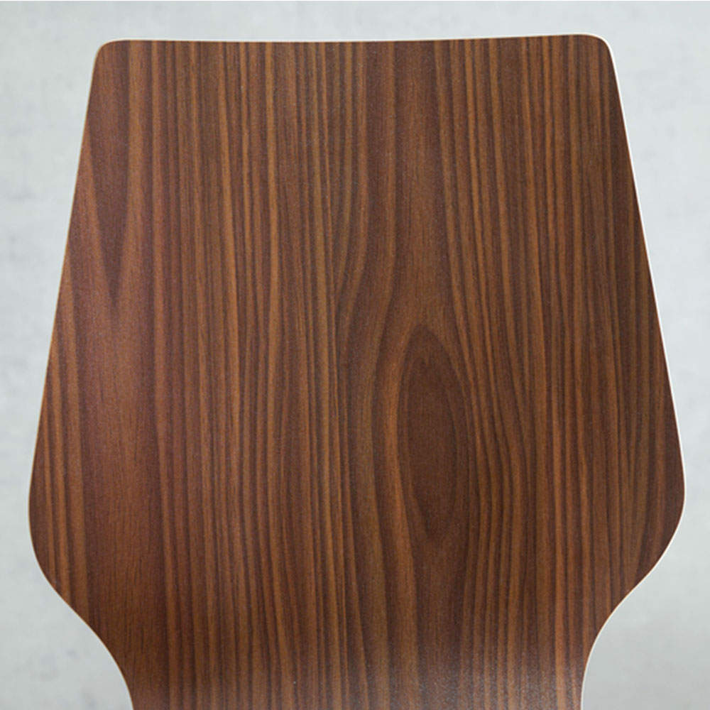 萩原 ダイニングチェア LAGO PVCクッション付 ダークブラウン LC-4488DBR