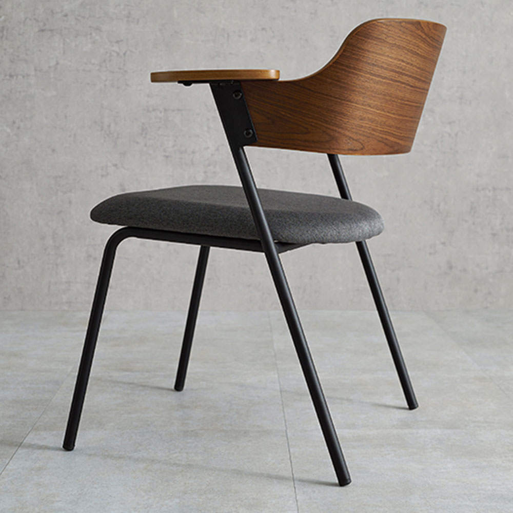 萩原 ダイニングチェア Mix ブラウン/ダークグレー LC-4835BR-DGY