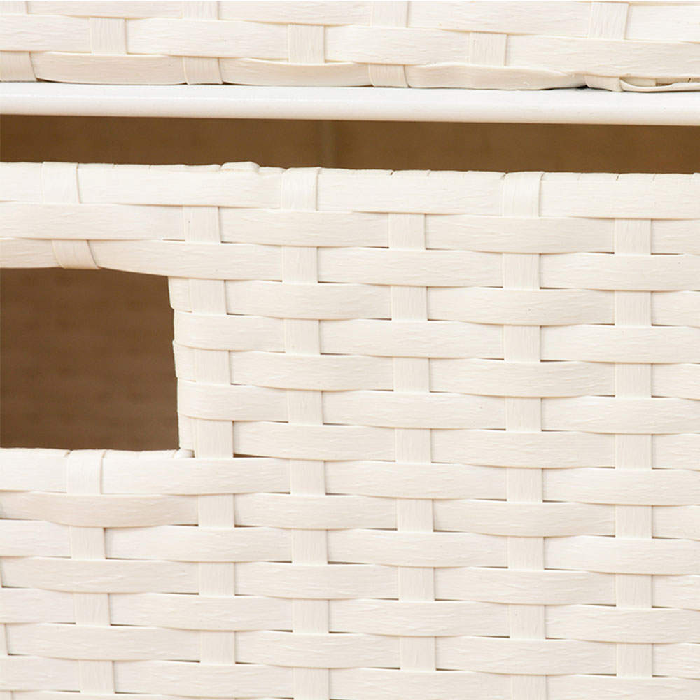 萩原 ランドリーラック ホワイト RAN-2417WH