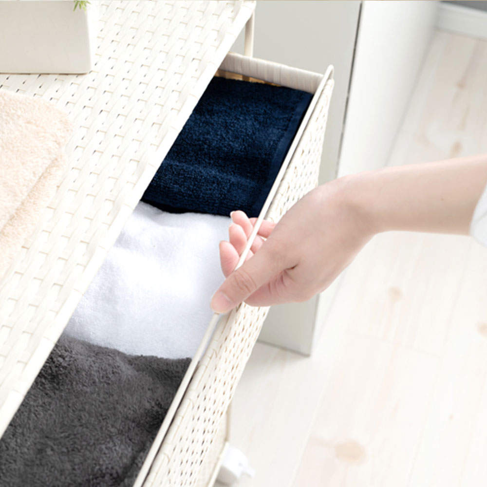 萩原 ランドリーラック ホワイト RAN-2434WH