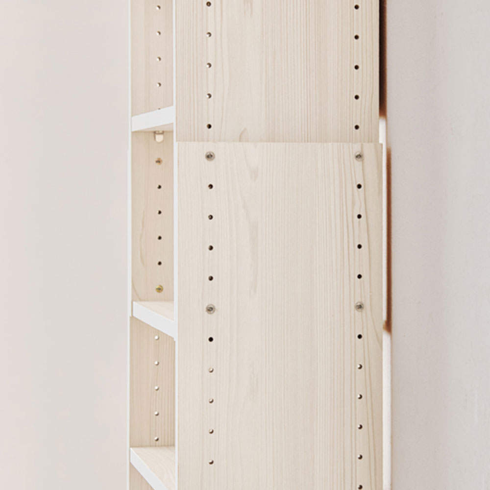 萩原 突っ張り壁面収納ラック ホワイトウォッシュ RCC-1559WS